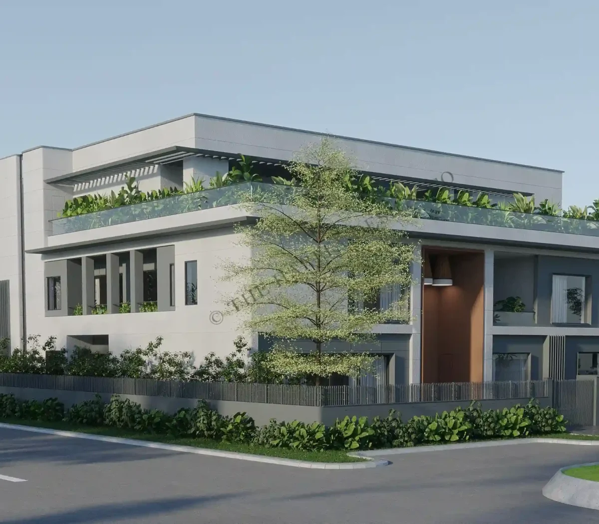 W-D&A-Res-YADAV RESIDENCE-ALAMEDA-2-FRONT CORNER