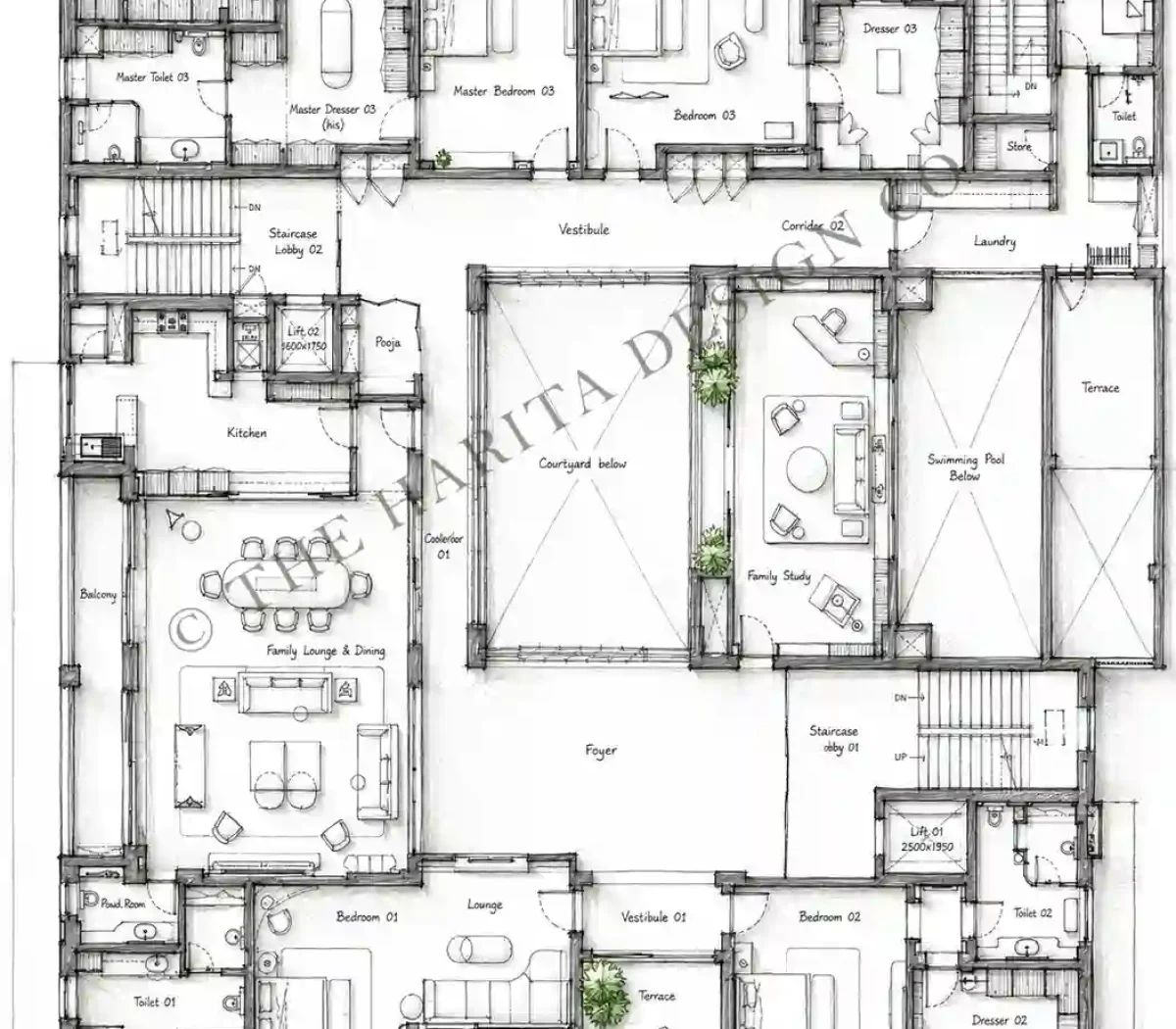 W-D&A-Res-YADAV RESIDENCE-ALAMEDA-4-FIRST FLOOR