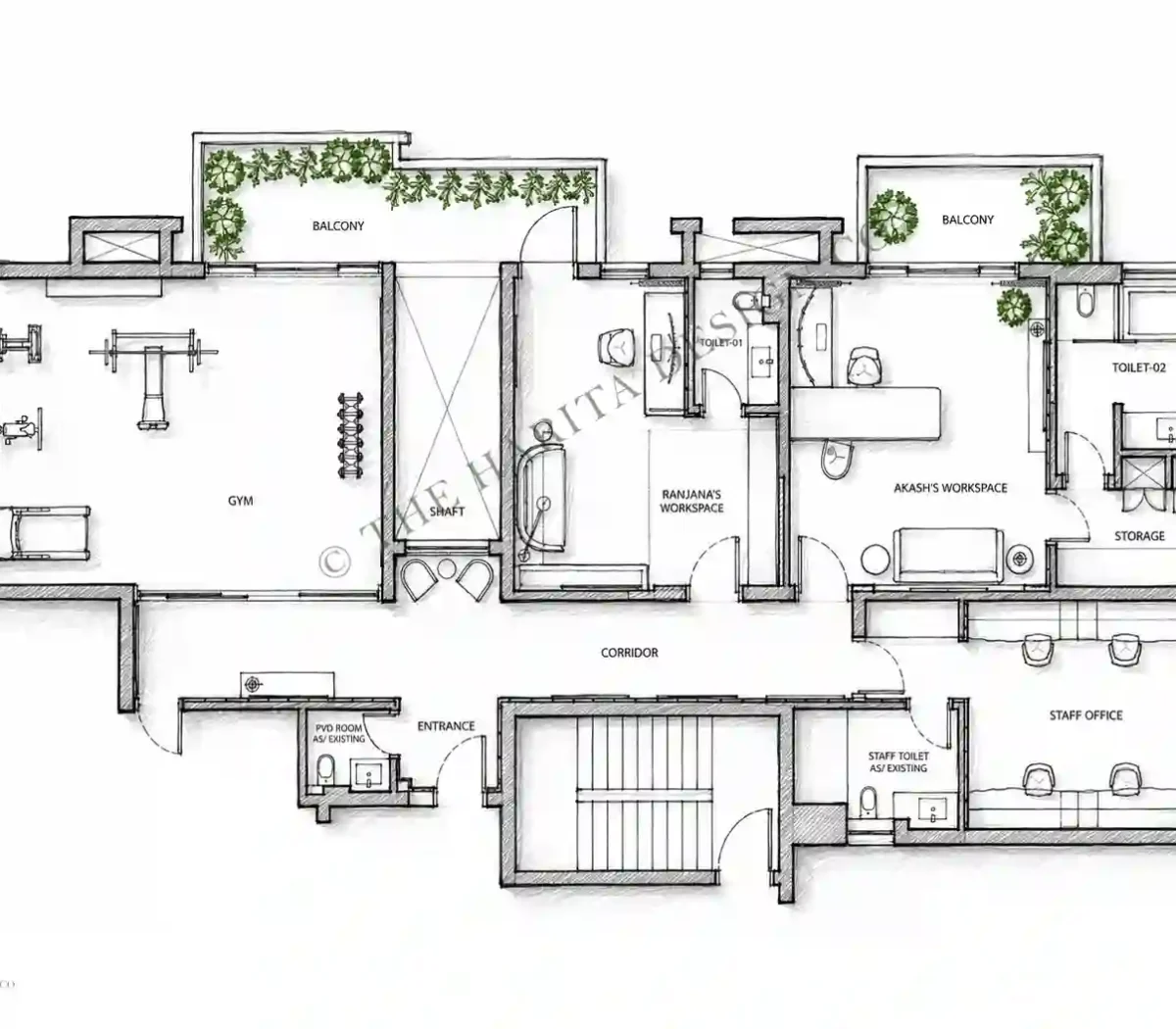 W-ID-Res-IVY APARTMENT-WORKING SPACE-1-Floor Plan (1)